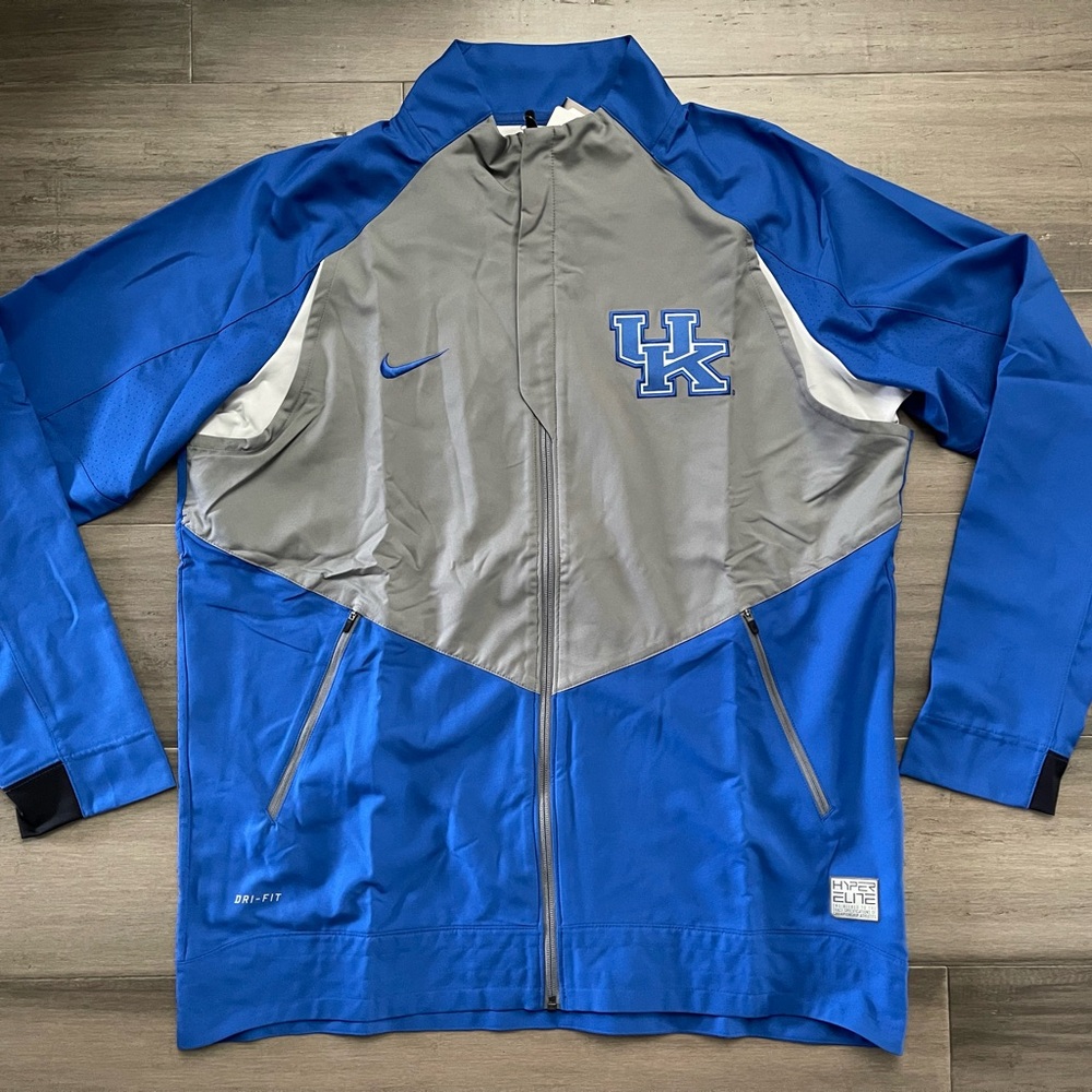 NEW NIKE NCAA KENTUCKY WILDCATS PE HYPER ELITE BASKETBALL JACKET GAME ROYAL XL